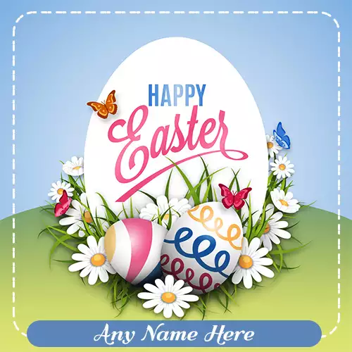 Happy Easter Sunday Cards With Name